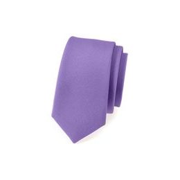 Hellviolette, matte, schmale Krawatte