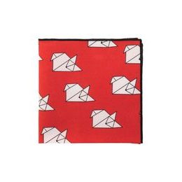 Baumwoll Einstecktuch rot ”Origami”