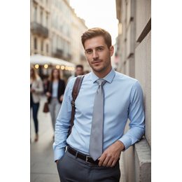 Smetanová pánská kravata se vzorem