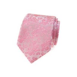 Rosa Krawatte mit Paisley-Muster