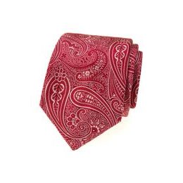 Rote Krawatte mit Kaschmirmuster
