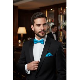 Papion alb cu sclipici pentru bărbați