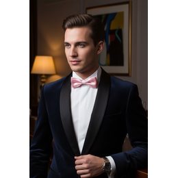 Čierny motýlik s bielou bodkou + vreckovka