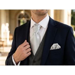 Matte weiße Hochzeitskrawatte