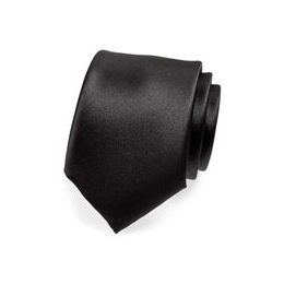 Matte schwarze Krawatte für Herren