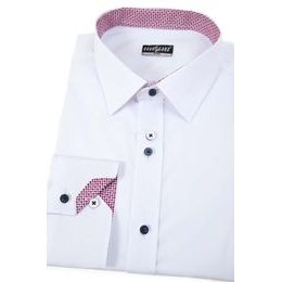 Cămașă bărbați albă Slim Tricolor
