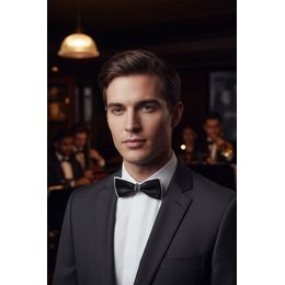 Papion bărbătesc de culoare pudrată