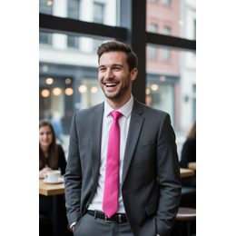 Cravata roz pudrat cu model Paisley