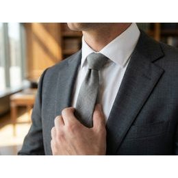 Blaue Krawatte mit Segelbootmotiv