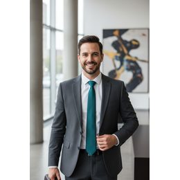 Светлосиня вратовръзка с тъкана шарка