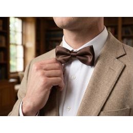 Károvaný fialový motýlik z bavlny