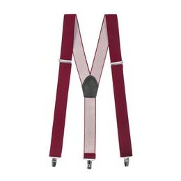 Bordeaux Hosenträger Y-Form 3-Clip-Halterung
