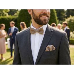 Károvaný fialový motýlik z bavlny