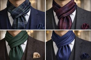 Pánské společenské šály: Jak vybrat, nosit a kombinovat s oblekem