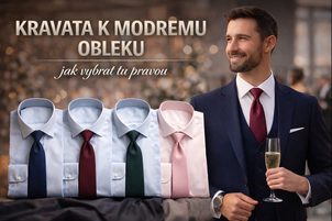Kravata k modrému obleku