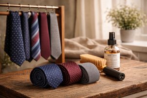 Как да се грижите за вратовръзки – почистване и съхранение