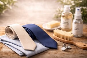 Krawatten pflegen: richtig bügeln, reinigen und aufbewahren