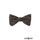 Papion self-tie cu motive paisley maro