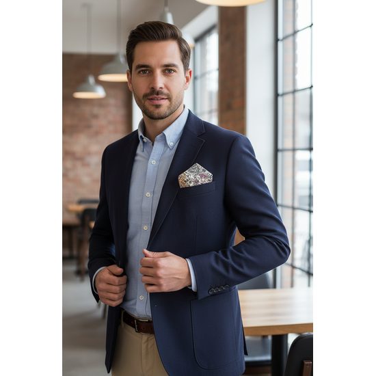 Памучна кърпичка с флорални мотиви