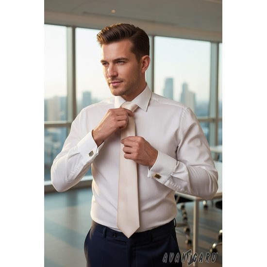 Krawat męski w odcieniu Ivory