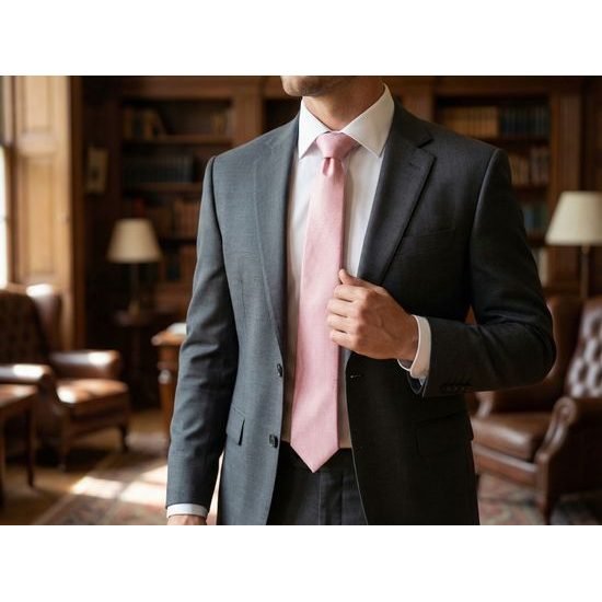 Puderrosa Krawatte