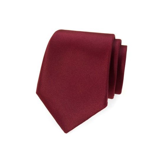 Krawat męski w kolorze burgundowym