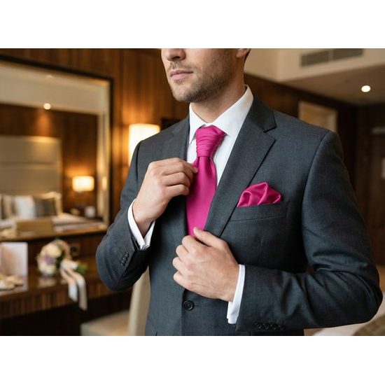 Matná cyklámenová svadobná regata