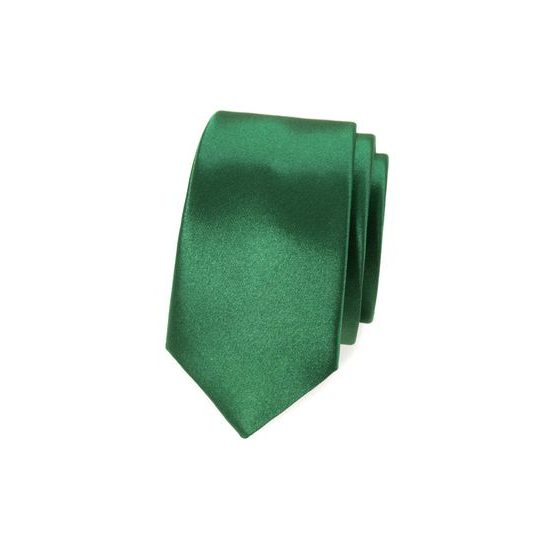 Cravată îngustă nuanță strălucitoare de verde