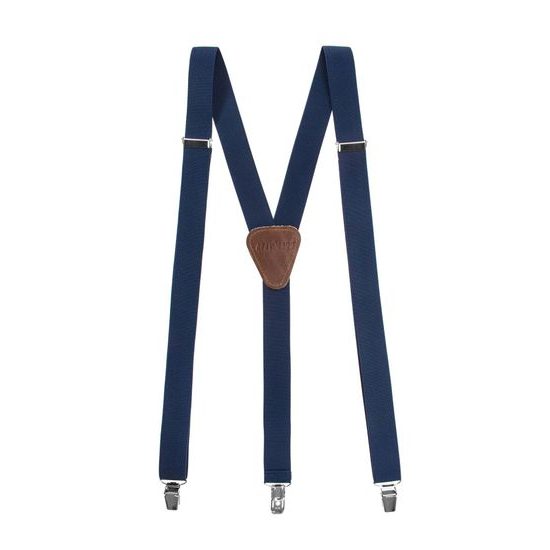 Elastische dunkelblaue Hosenträger in Y-Form