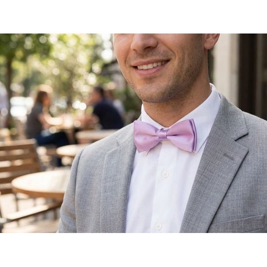 Svetlofialový motýlik lesklý elegantný