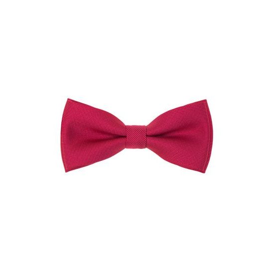 Himbeerrote Fliege mit Einstecktuch