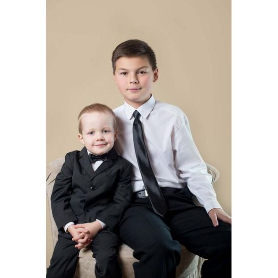 Mini fiú csokornyakkendő - Fekete