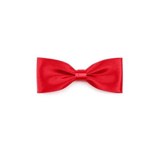 Herren Fliege mit Einstecktuch in Rotfarbe