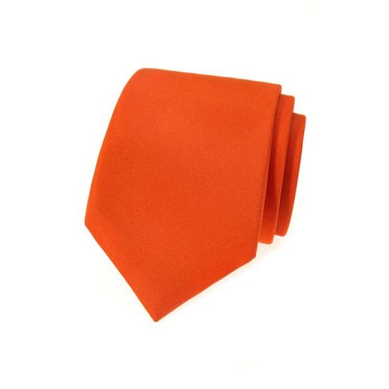 Oranžová pánská kravata