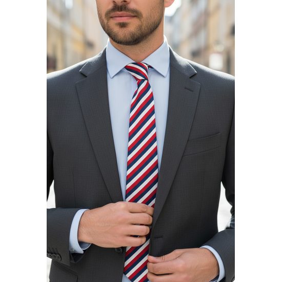 Krawat męski Tricolor Lux