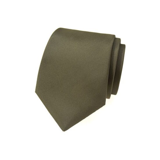Krawat w kolorze oliwkowo-zielonym