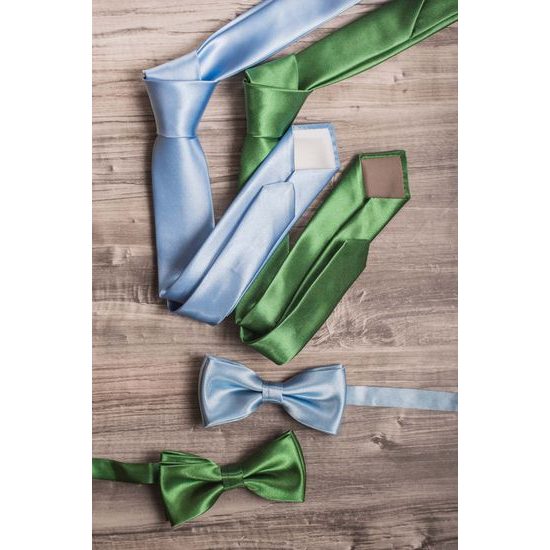 Cravată verde Avantgard într-o singură culoare