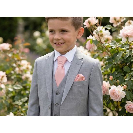 Púdrovo ružová chlapčenská regata s vreckovkou