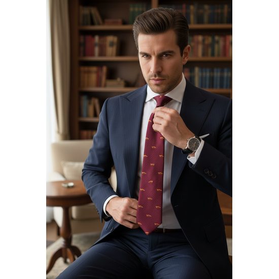 Bordó kravata - líška