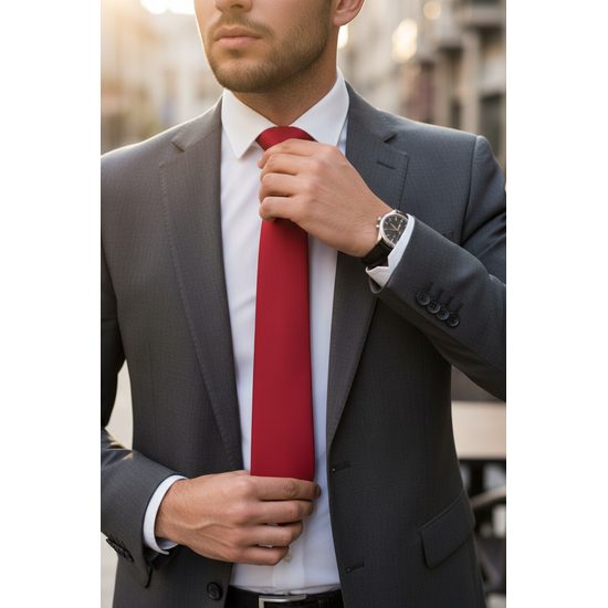 Matt vörös nyakkendő