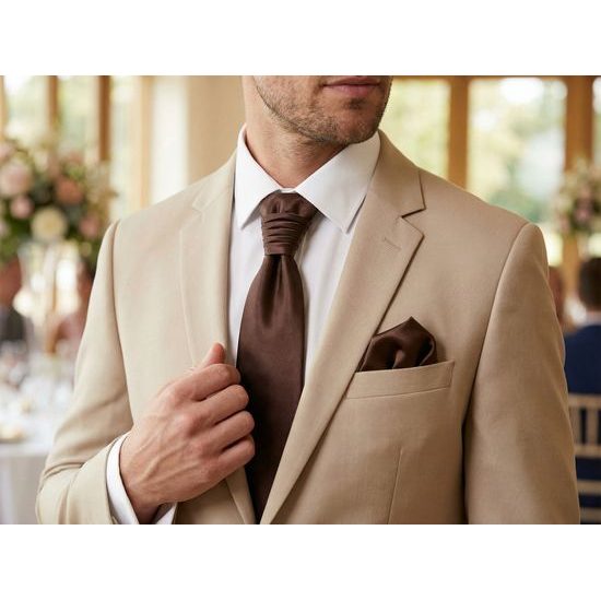 Čokoládová svadobná regata s jemným leskom