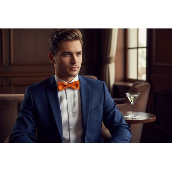 Мъжка папийонка Оранжев цвят