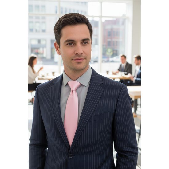 Rozsaszín luxusos nyakkendő