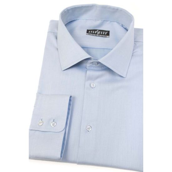 Hellblaues Herren Langarmhemd