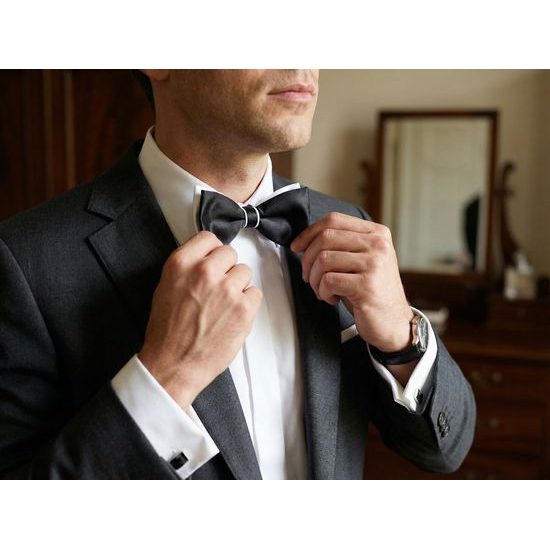 Papion alb-negru dublu