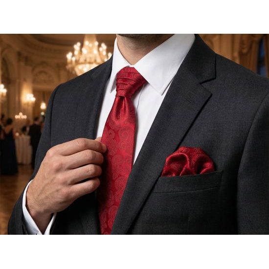 Rote Paisley Regatta mit Glanz