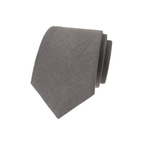 Graue Leinenkrawatte
