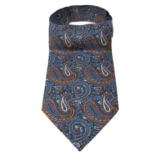 Cravata ascot cu model cashmir