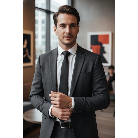 Schwarze herren Krawatte