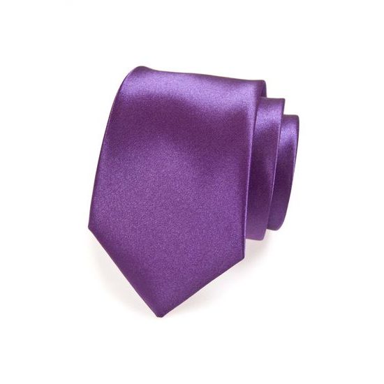 Fialová pánska kravata